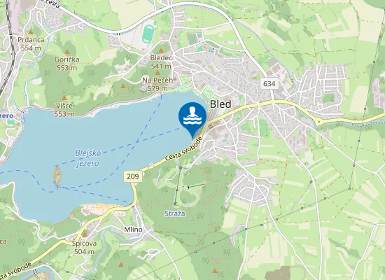 Map of NARAVNO KOPALIŠČE GRAND HOTEL TOPLICE