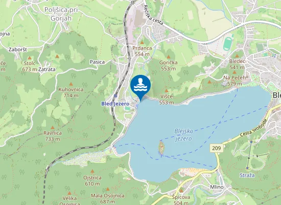 Map of Kopalno Območje Mala Zaka