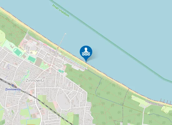 Map of OSTSEE ZINNOWITZ FISCHERSTRAND