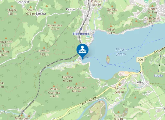 Map of KOPALNO OBMOČJE VELIKA ZAKA