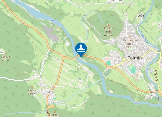 Map of Kopalno Območje Soča Pri Tolminu I