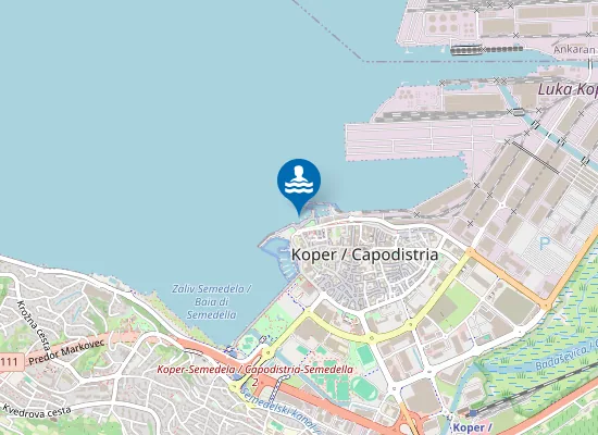 Map of Mestno Kopališče Koper