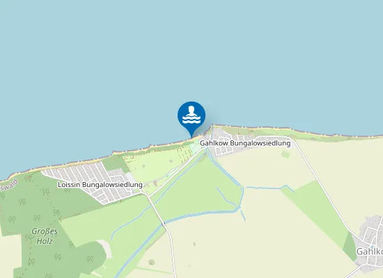 Map of GREIFSWALDER BODDEN LOISSIN CAMPINGPLATZ