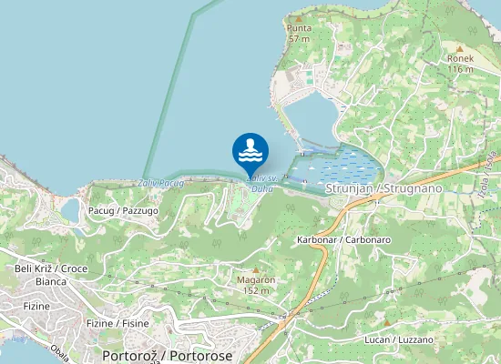 Map of Naravno Kopališče Salinera