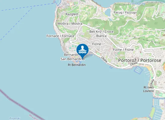 Map of Plaža Hotela Vile Park