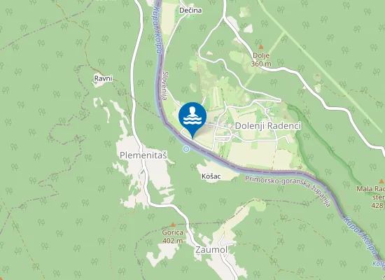 Map of Kopalno Območje Kolpa, Radenci