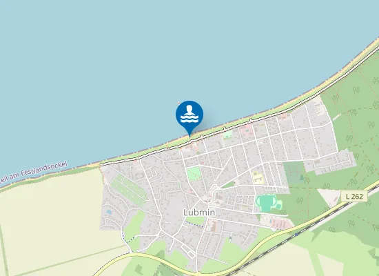 Map of GREIFSWALDER BODDEN LUBMIN SEEBRUECKE