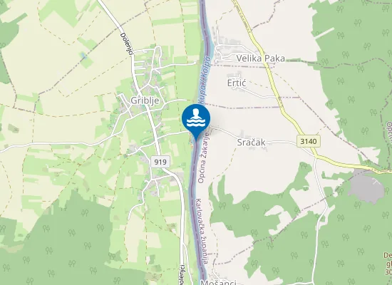 Map of Kopalno Območje Kolpa, Dragoši–Griblje