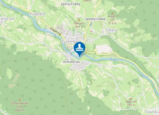 Map of Kopalno Območje Krka, Žužemberk