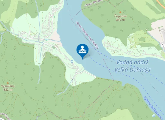 Map of Veľká Domaša - Tíšava