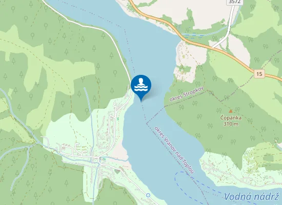 Map of Veľká Domaša - Valkov