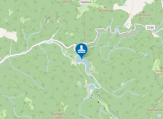 Map of Dolno Hodrušské Jazero