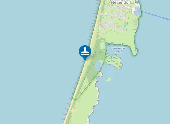 Map of OSTSEE NEUENDORF GELLEN