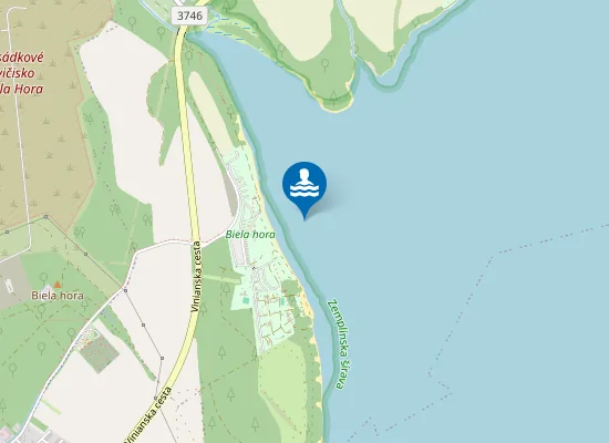 Map of Zemplínska Šírava - Biela Hora