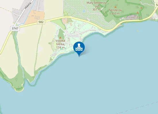 Map of Zemplínska Šírava - Hôrka