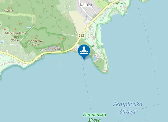 Map of Zemplínska Šírava - Medvedia Hora