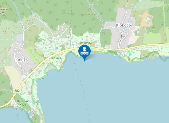 Map of Zemplínska Šírava - Kamenec