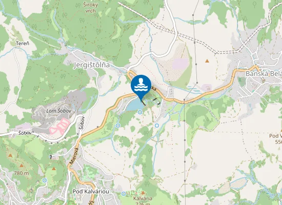 Map of Belianske Jazero