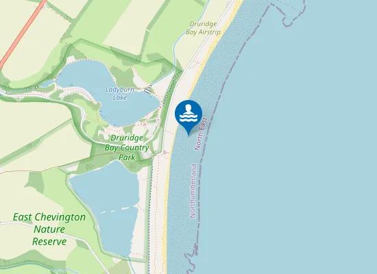 Map of Druridge Bay North