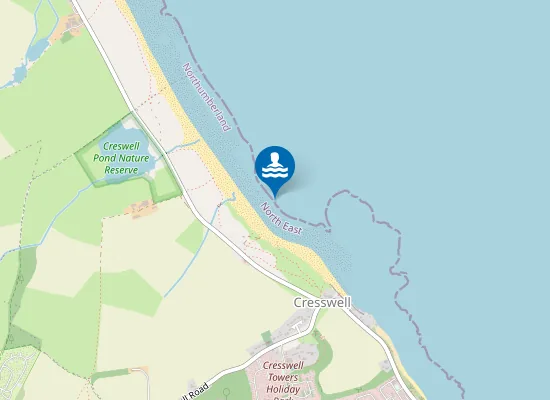 Map of Druridge Bay South