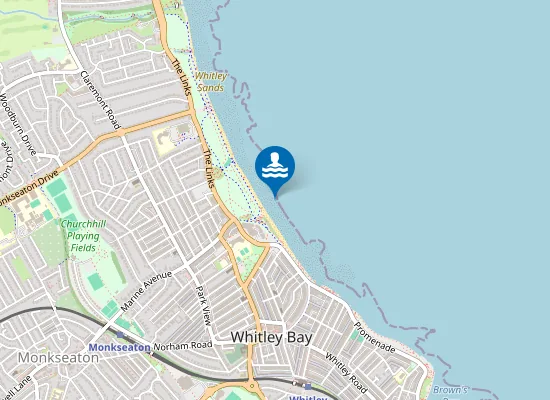 Map of Whitley Bay