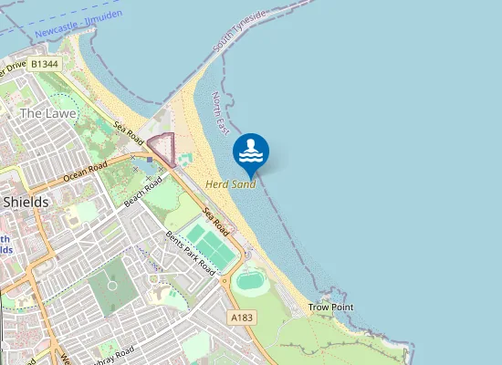 Map of South Shields