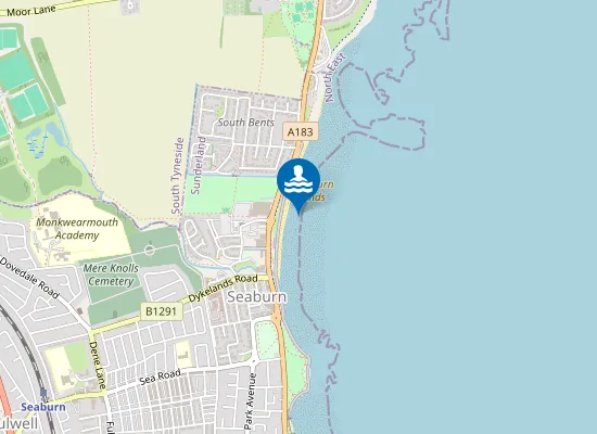 Map of Seaburn - Sunderland