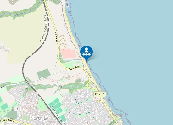 Map of Seaham Hall Beach