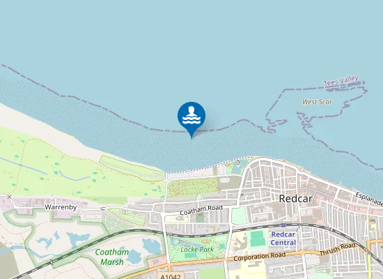 Map of Redcar Coatham