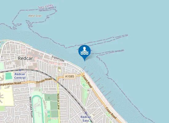 Map of Redcar Granville