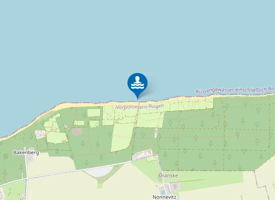 Map of OSTSEE NONNEVITZ