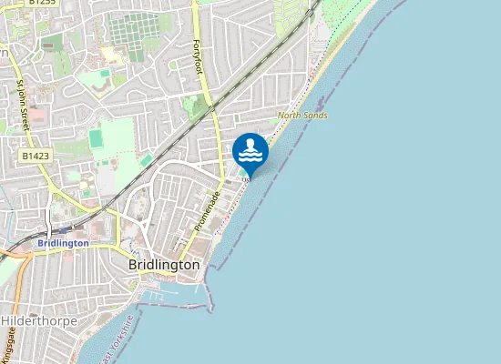 Map of Bridlington North Beach