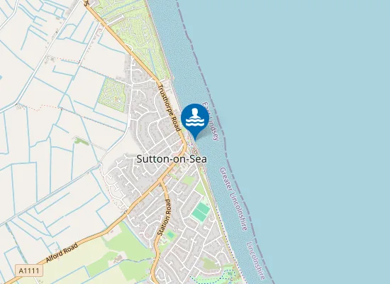Map of Sutton-on-Sea