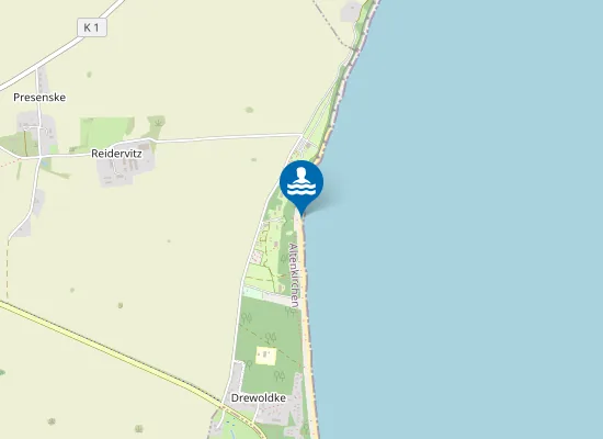 Map of OSTSEE ZITTCHOW DREWOLDKE