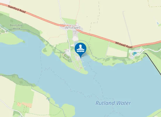 Map of Rutland Water Whitwell Creek