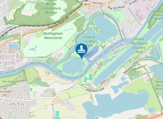Map of Colwick Country Park (West Lake)
