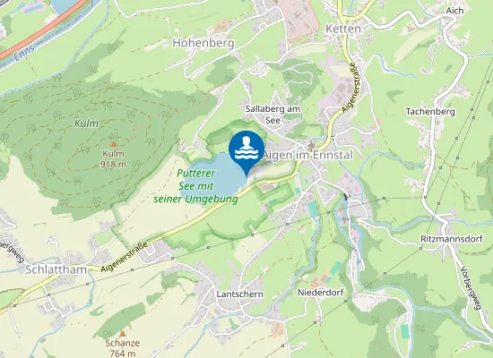 Map of PUTTERERSEE, AIGEN