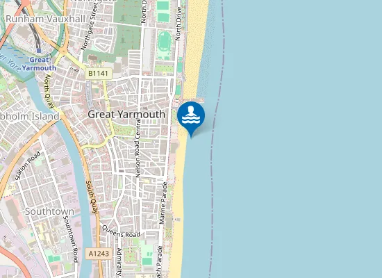 Map of Great Yarmouth Pier