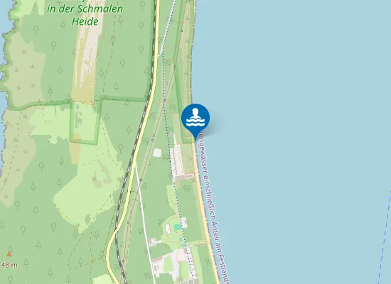 Map of OSTSEE PRORA MUKRAN