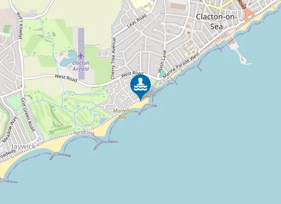 Map of Clacton Beach Martello Tower