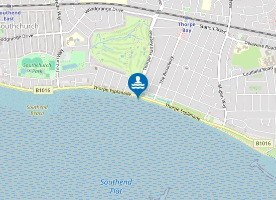 Map of Southend Thorpe Bay