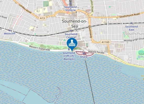 Map of Southend Three Shells