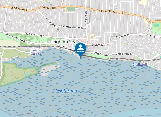 Map of Leigh Bell Wharf