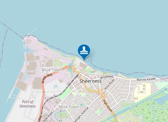 Map of Sheerness