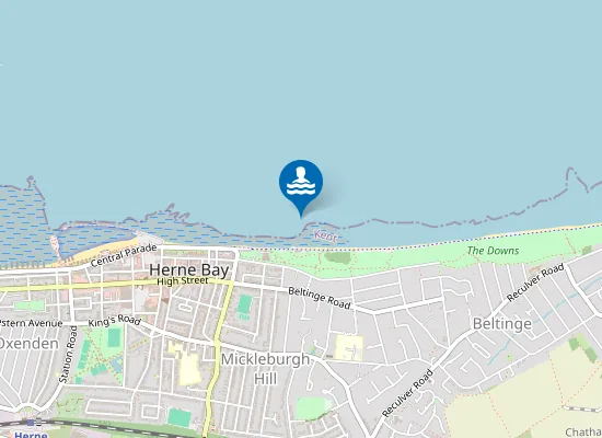 Map of Herne Bay