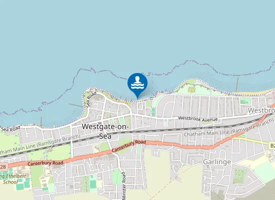 Map of St Mildred's Bay, Westgate
