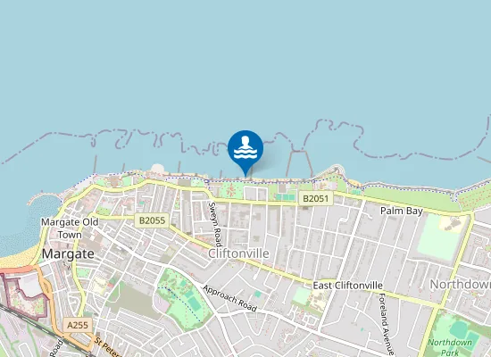 Map of Walpole Bay, Margate