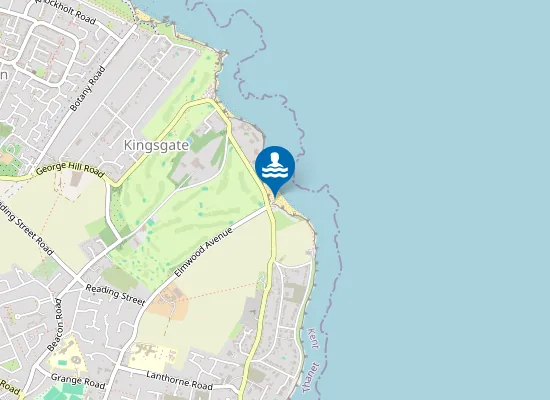 Map of Joss Bay, Broadstairs