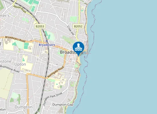 Map of Broadstairs, Viking Bay