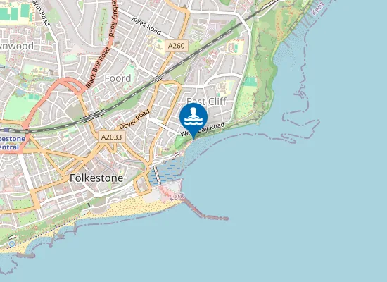 Map of Folkestone